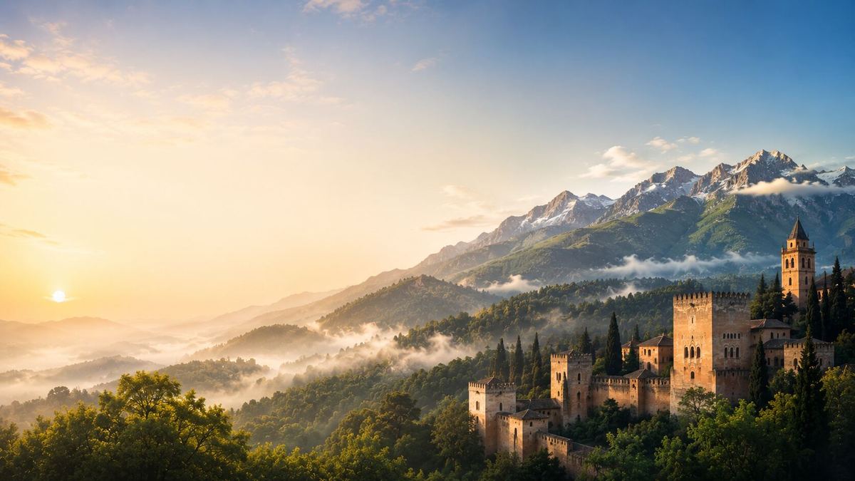 Paisaje de Asturias y Granada para eventos